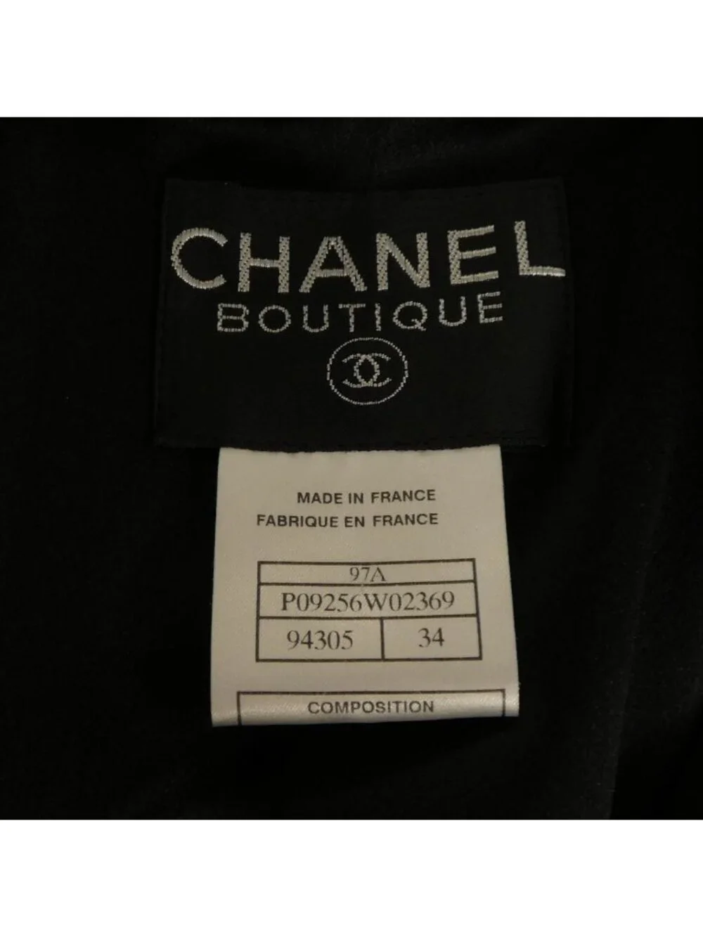 Chanel Coat Black